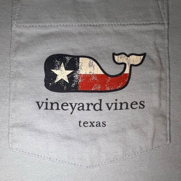 Vineyard Vines Shirt Large Whale Texas Unisex Long Sleeve - Picture 5 of 10